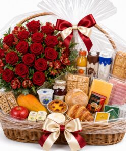 Entregamos Hoje! Cesta de Pequeno Almoço para entrega em Portugal com compra online simples e apresentação cuidada.