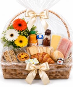 Entregamos Hoje! Cesta de Pequeno Almoço para entrega em Portugal com compra online simples e apresentação cuidada.
