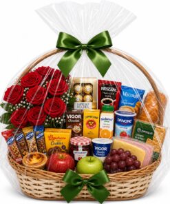 Cesta de Pequeno Almoço para entrega em Portugal com compra online simples e apresentação cuidada.