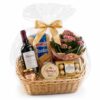 Cesta Anne Decor com Queijos e Vinhos