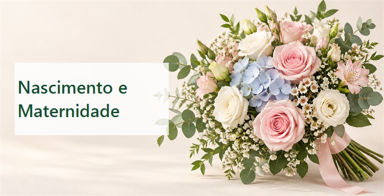 Flores para nascimento e maternidade com entrega em Portugal